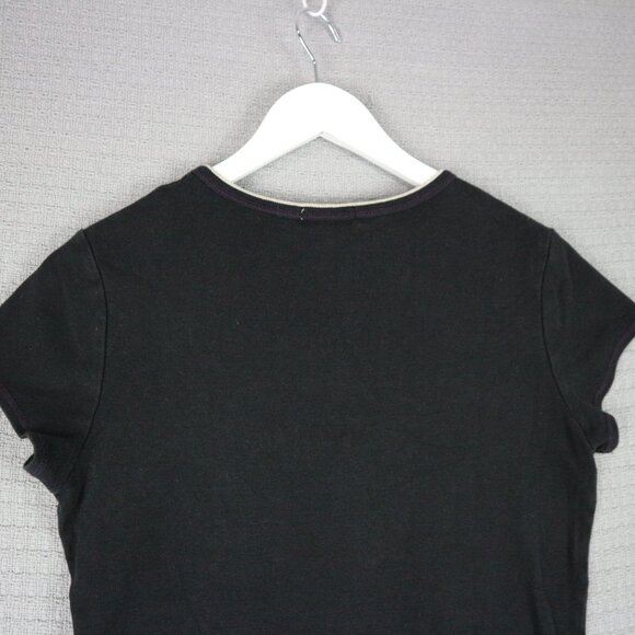 Blue Canyon Made in USA Embellished Italy V Neck Shirt Womens Large - Picture 7 of 8